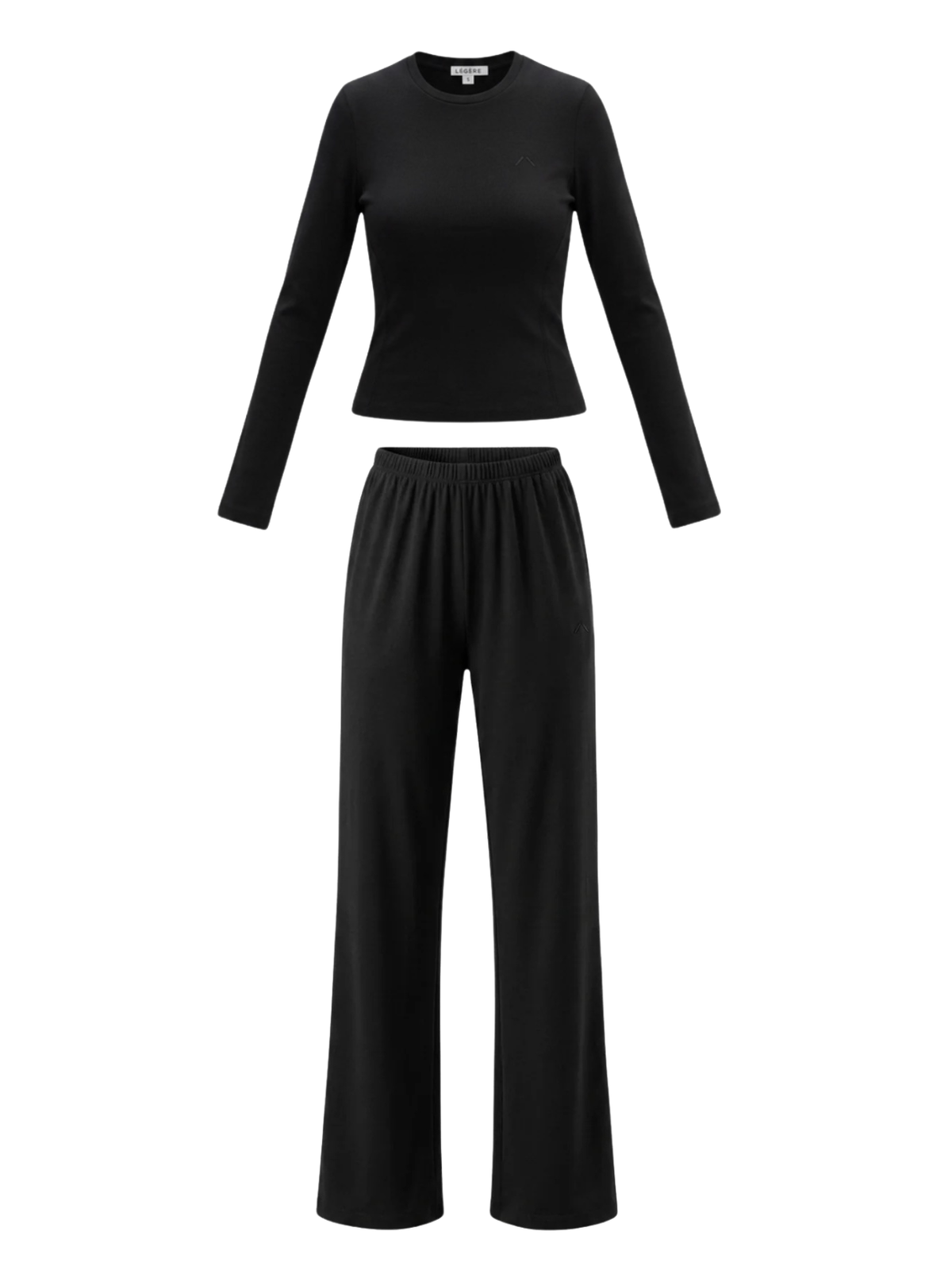 Long Sleeve Black Lounge Set