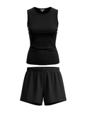 Short Lounge Set - Black